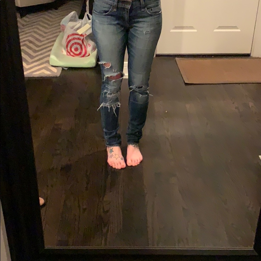 Rag and bone distressed jeans